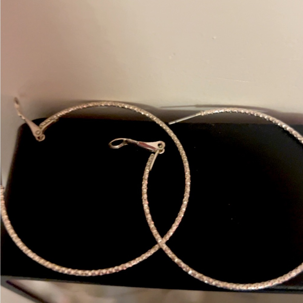Super classy silver hoops!